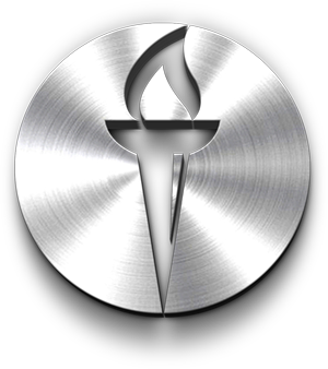 Silver Torch 3D Icon